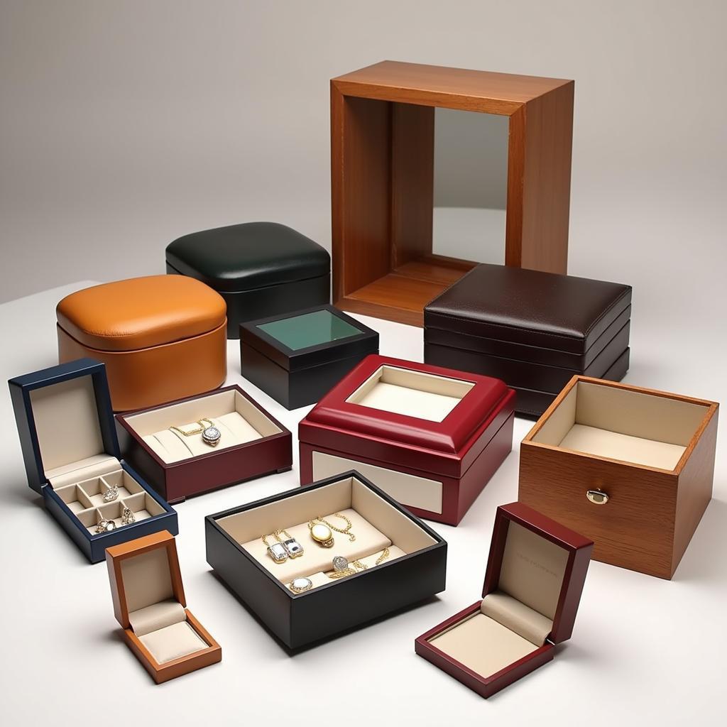 Display of various jewellery boxes in Pakistan