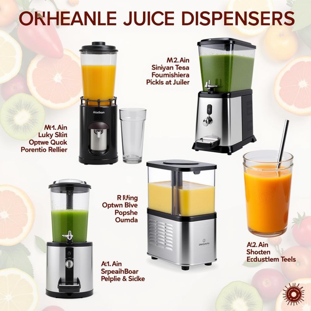 Variety of Juice Dispensers