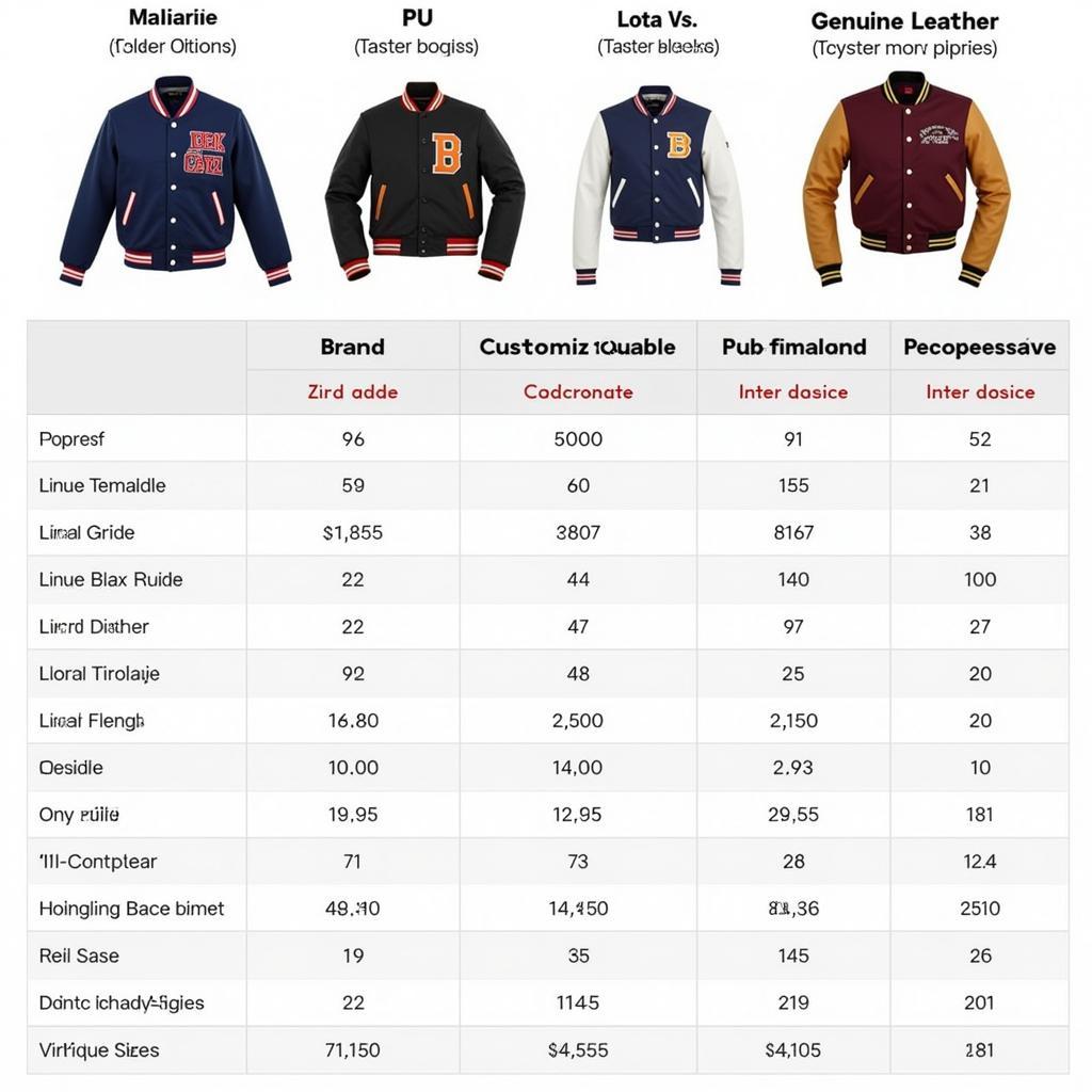 Varsity Jacket Price Comparison