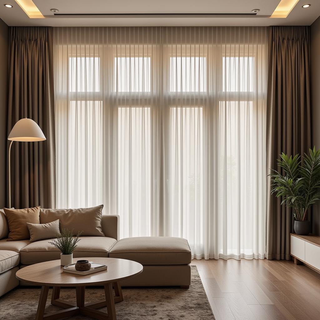 Vertical Blinds in a Modern Pakistani Home