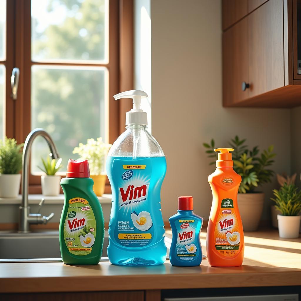 Vim Liquid Variety in a Pakistani Home