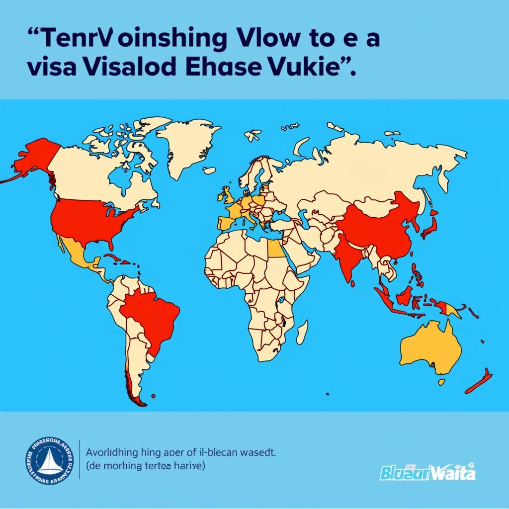 Map of Visa Waiver Program Countries