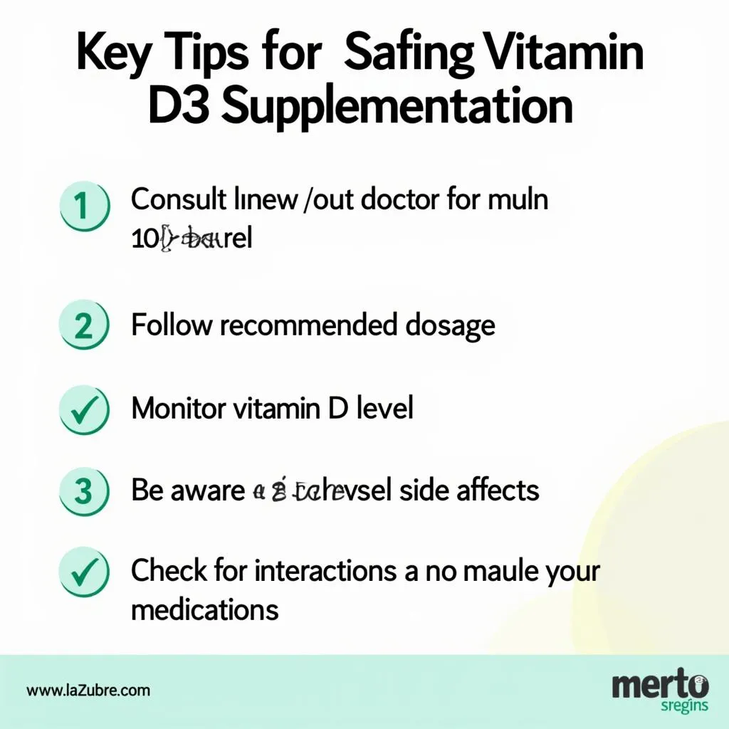 Tips for safe vitamin D3 supplementation