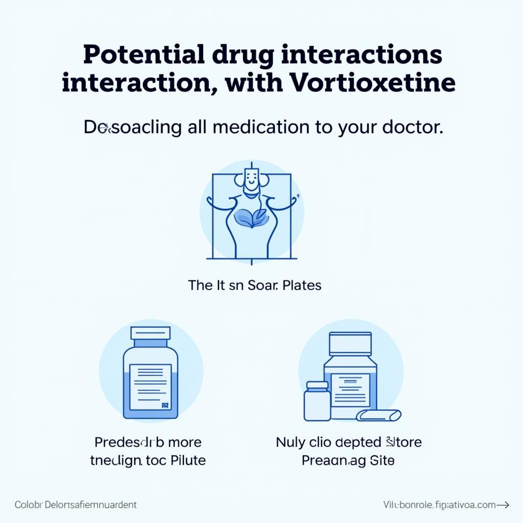 Chart Depicting Vortioxetine Drug Interactions