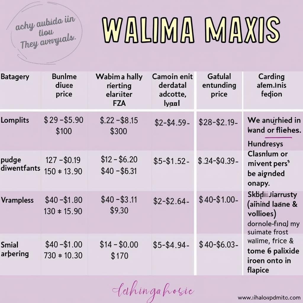 Walima Maxi Price Ranges in Pakistan