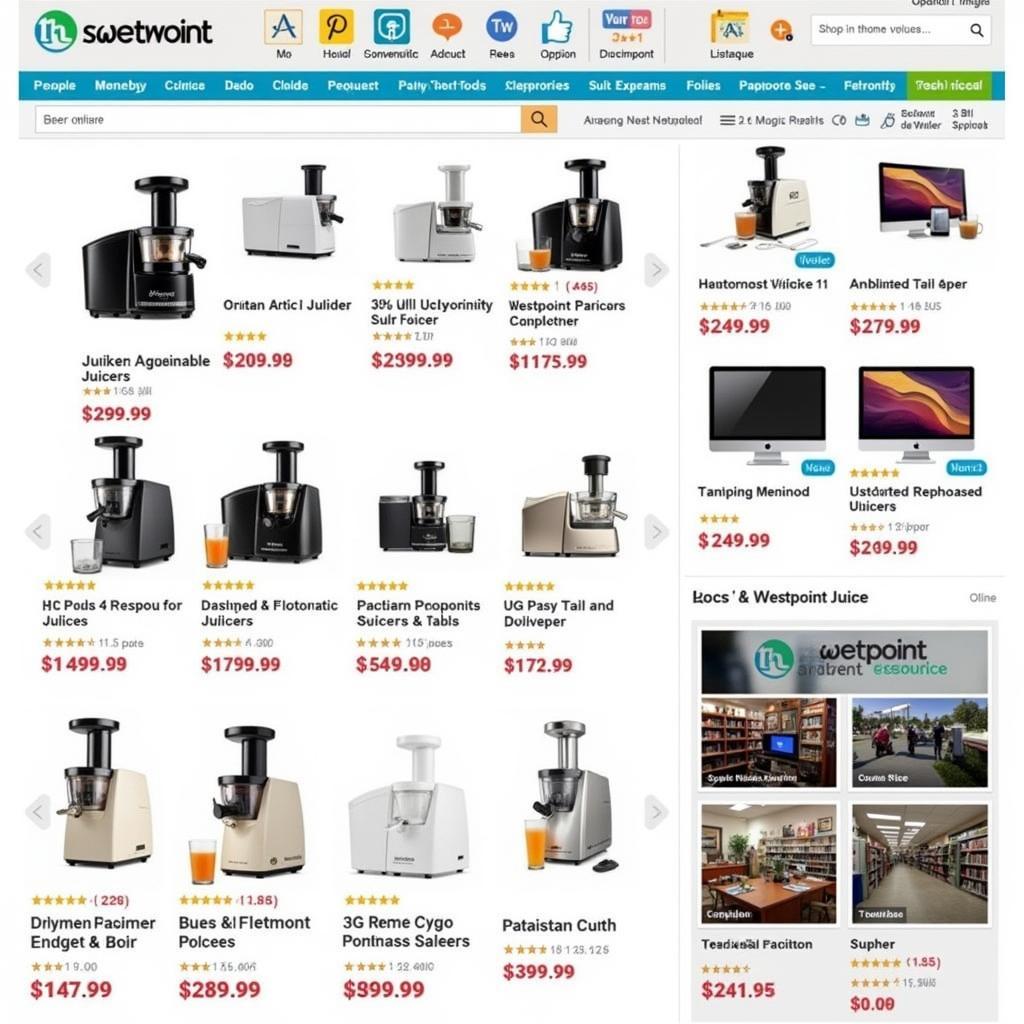 Westpoint Juicer 4 in 1 Retail Options