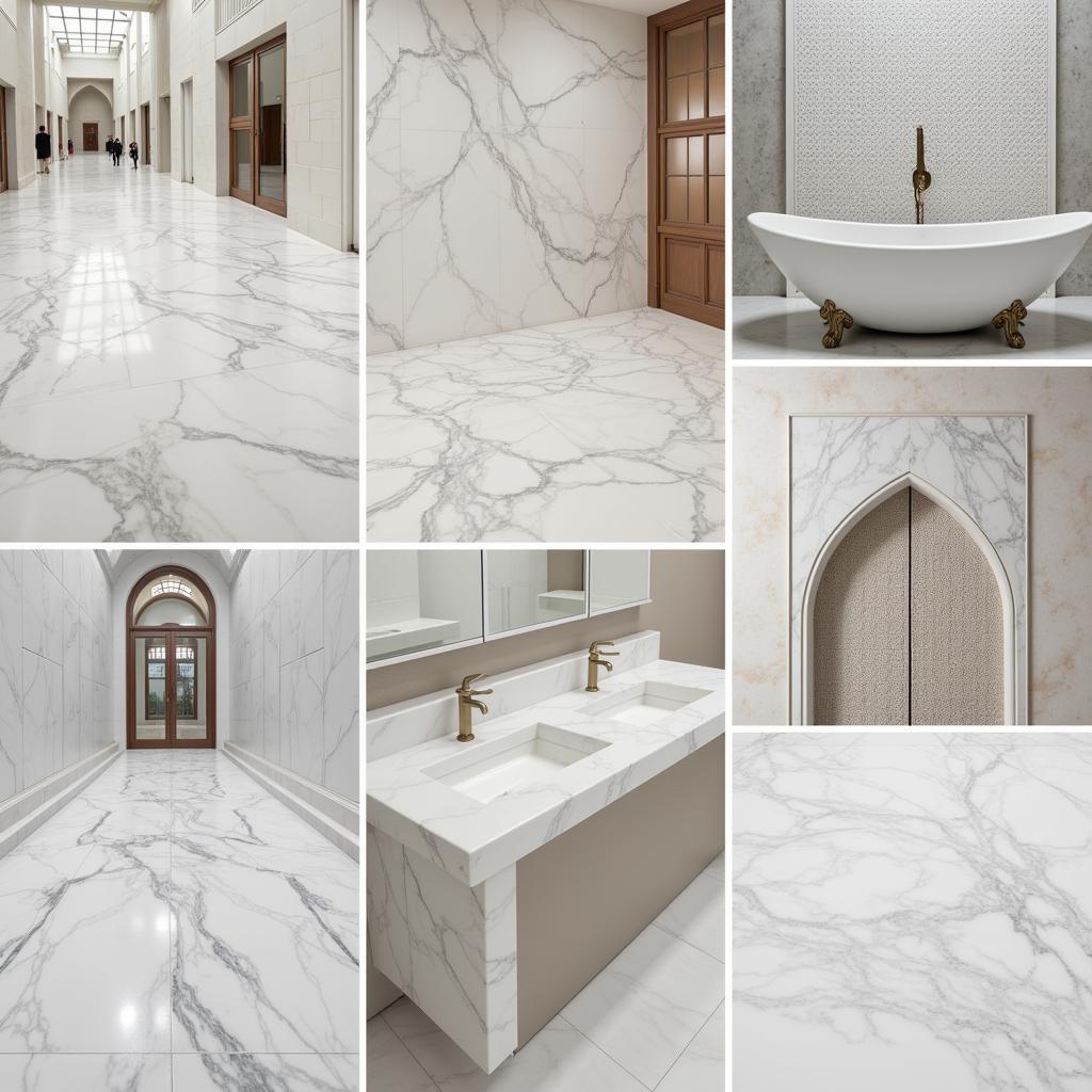 Applications of white marble in Pakistan