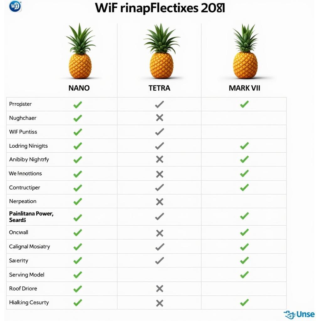 WiFi Pineapple Models Comparison Table