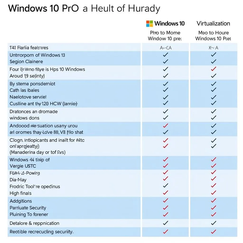 Windows 10 Pro Features Comparison