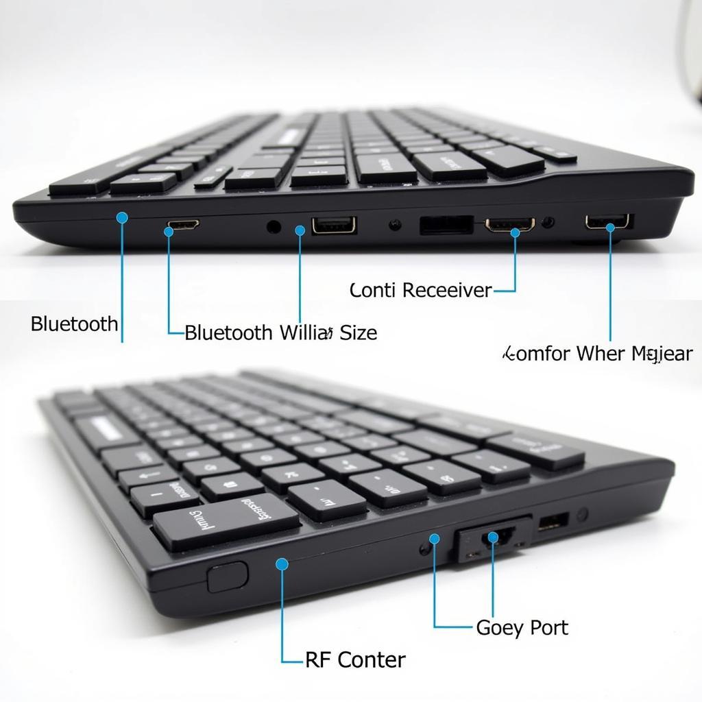 Wireless keyboard connectivity options