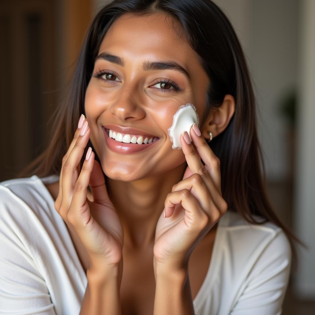 Applying Tinted Moisturizer in Pakistan