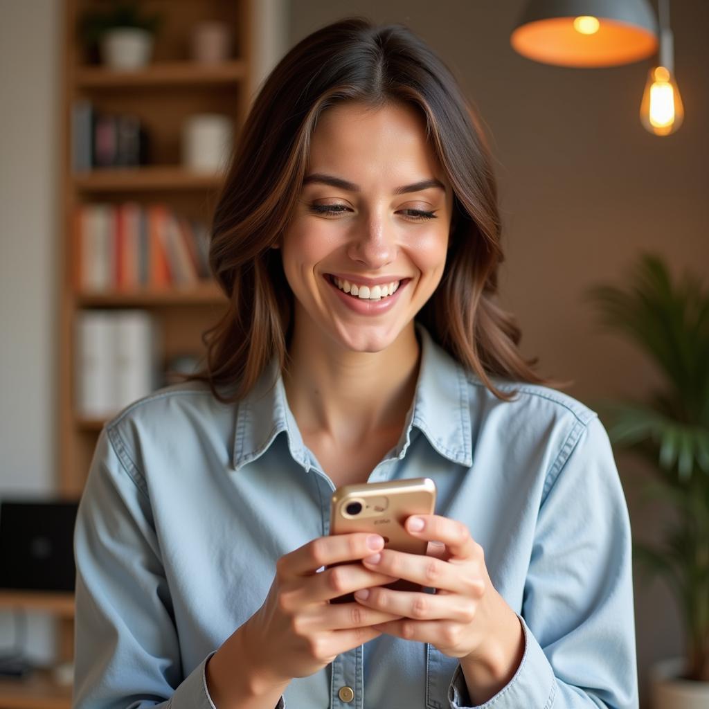 Woman Shopping for L'Oreal Vitamin C Serum Online