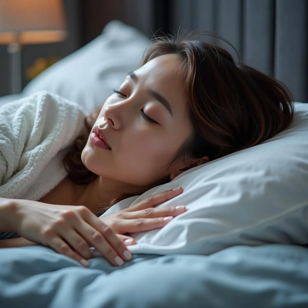 Woman Sleeping Peacefully