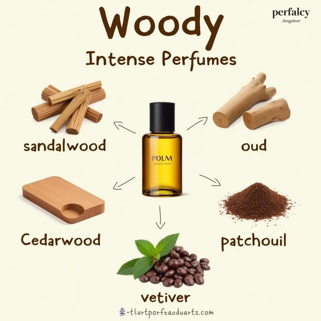 Aromatic Notes of Woody Intense Perfume