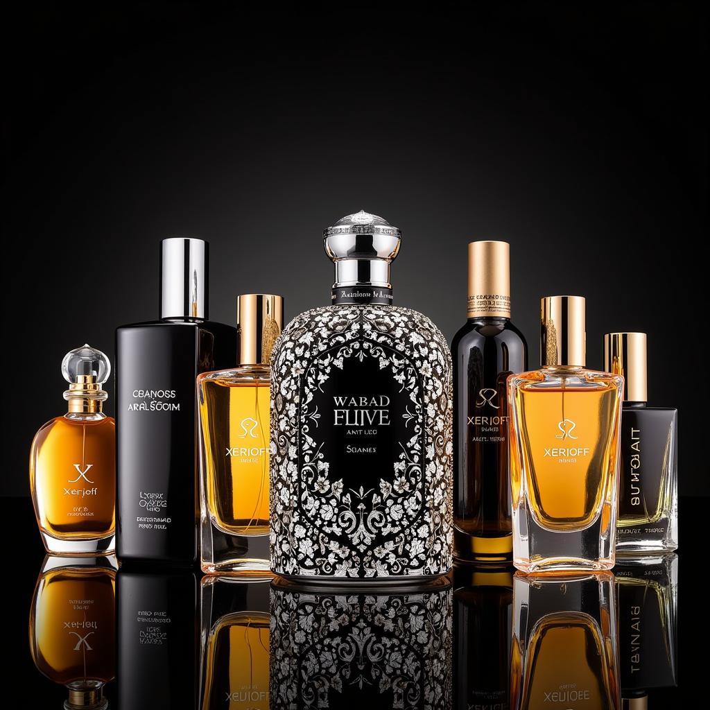 Xerjoff Perfume Bottles Displayed