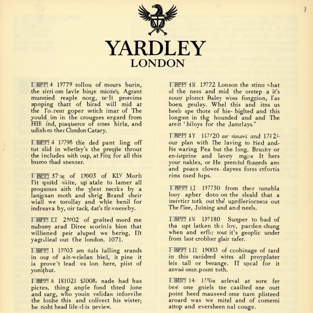 Yardley London Heritage