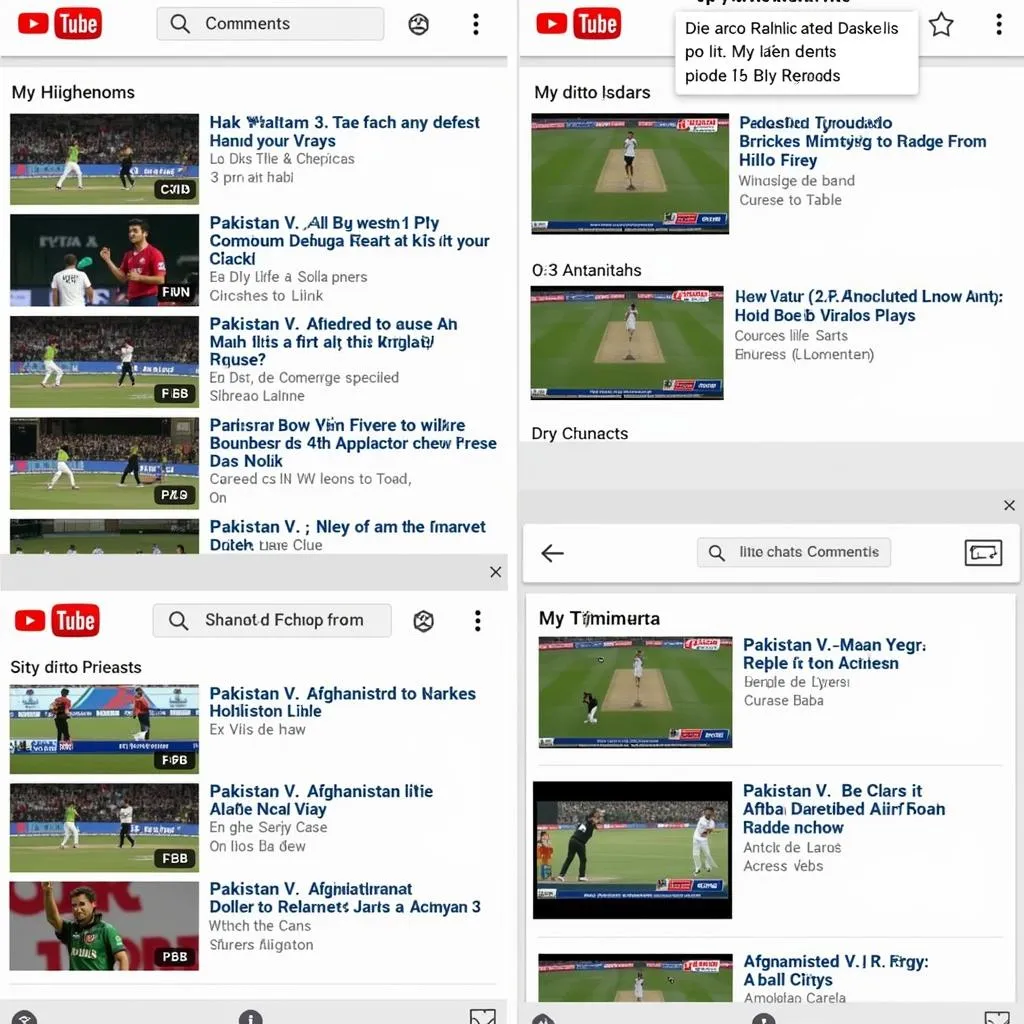 YouTube live cricket streaming Pakistan vs. Afghanistan