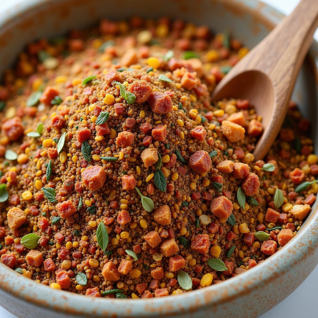 Close up of zaatar spice blend