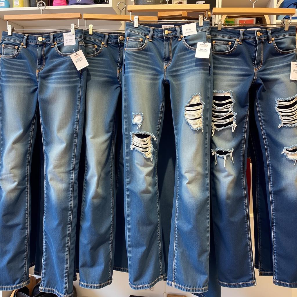 Zara Man Jeans Display in Pakistan