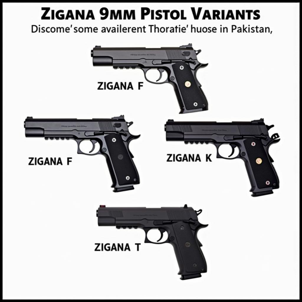 Zigana 9mm Pistol Variants in Pakistan