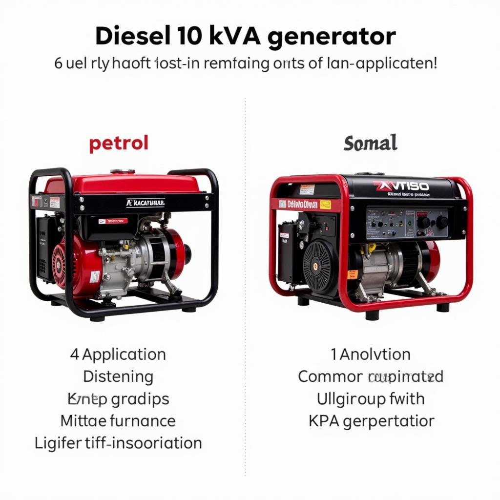 10 kVA Generator Fuel Options: Petrol vs. Diesel