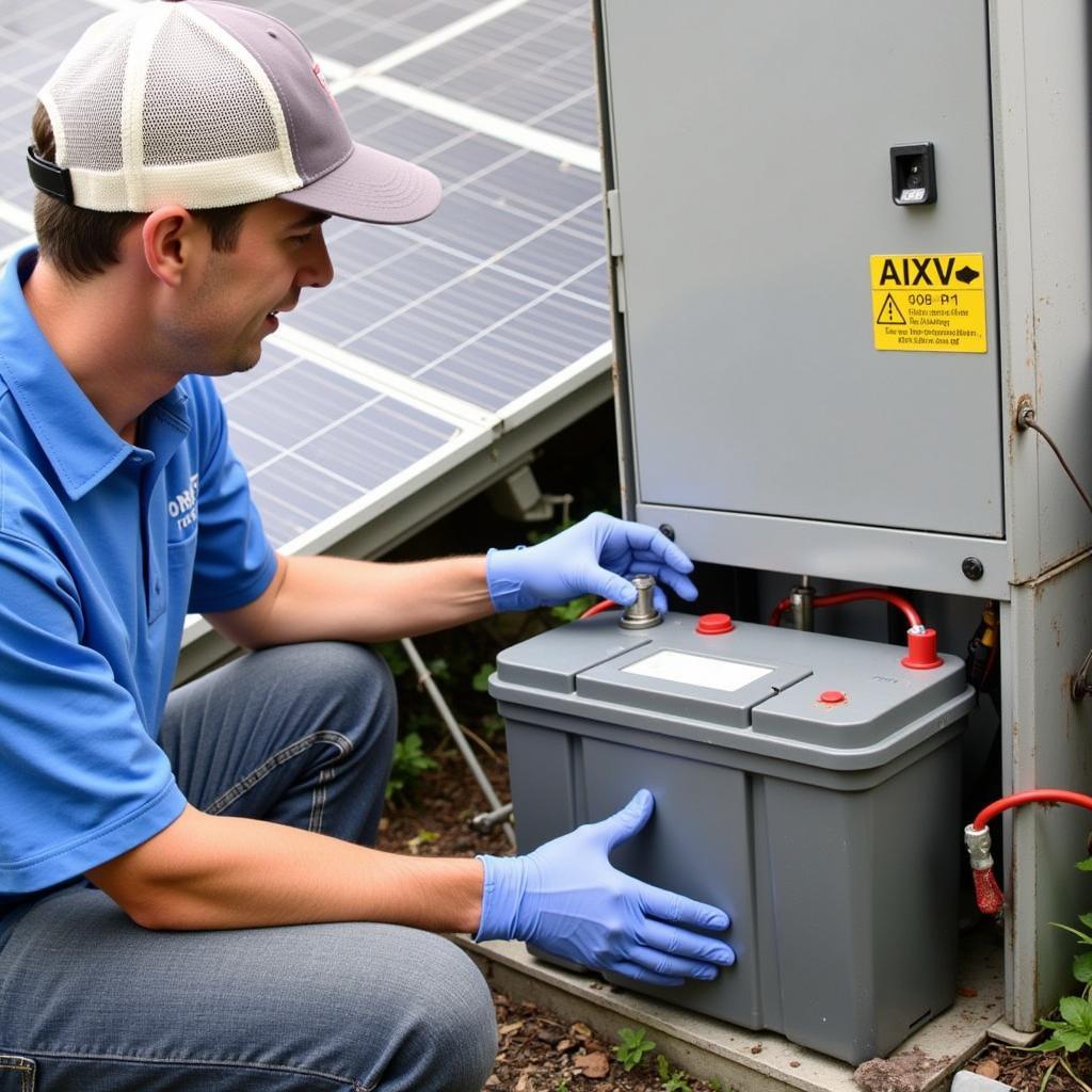 Installation of a 100 Volt Battery System