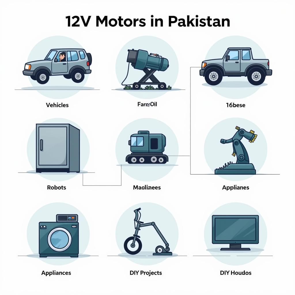 Applications of 12V Motors in Pakistan