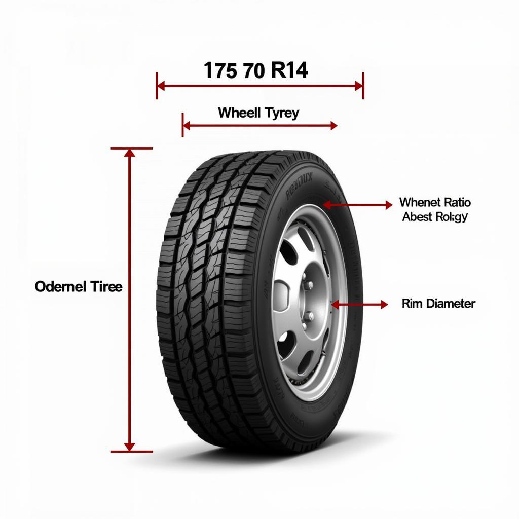 175 70 R14 Tyre Size Diagram Explained