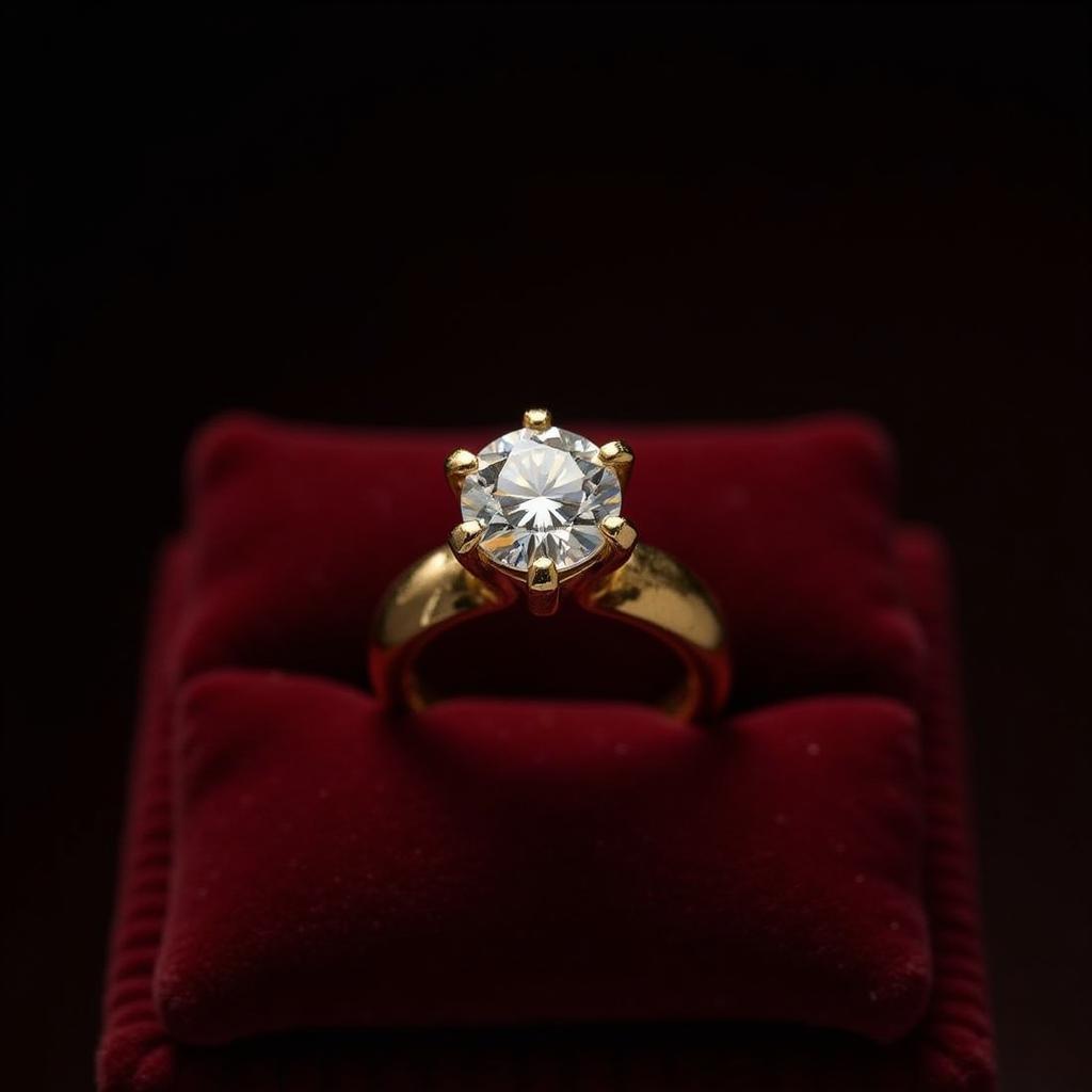 18k Gold Ring with Diamond in Pakistan