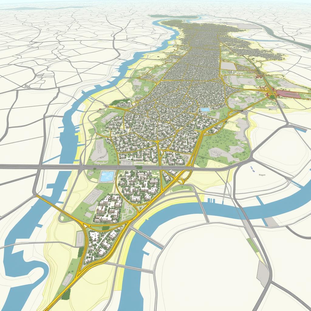 3D map of Islamabad used for urban planning and development