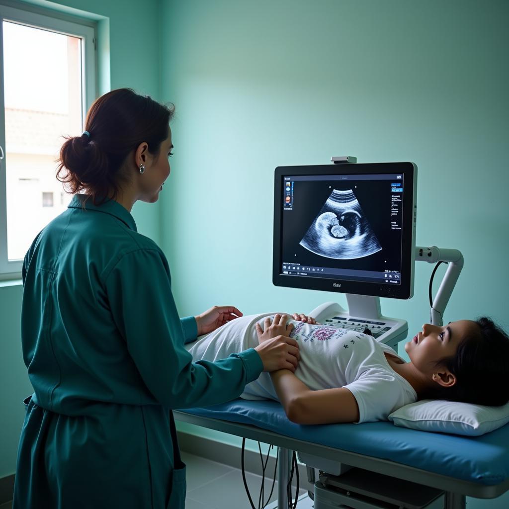 3D Ultrasound Machine in a Pakistani Clinic