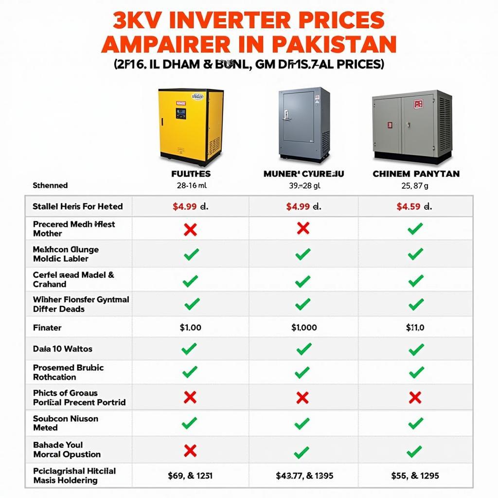 3KV Inverter Price Comparison in Pakistan