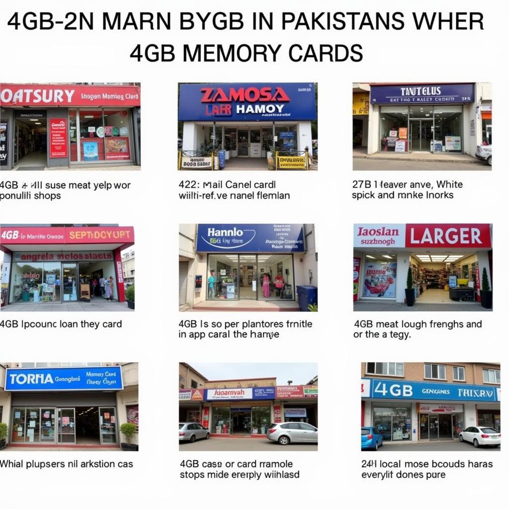 4GB Memory Card Retail Stores in Pakistan