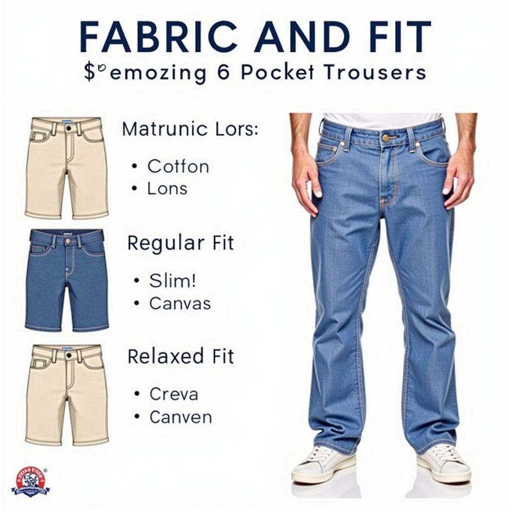 Fabric and Fit of 6 Pocket Trousers