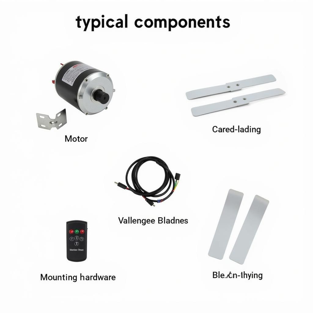 AC DC Fan Kit Components