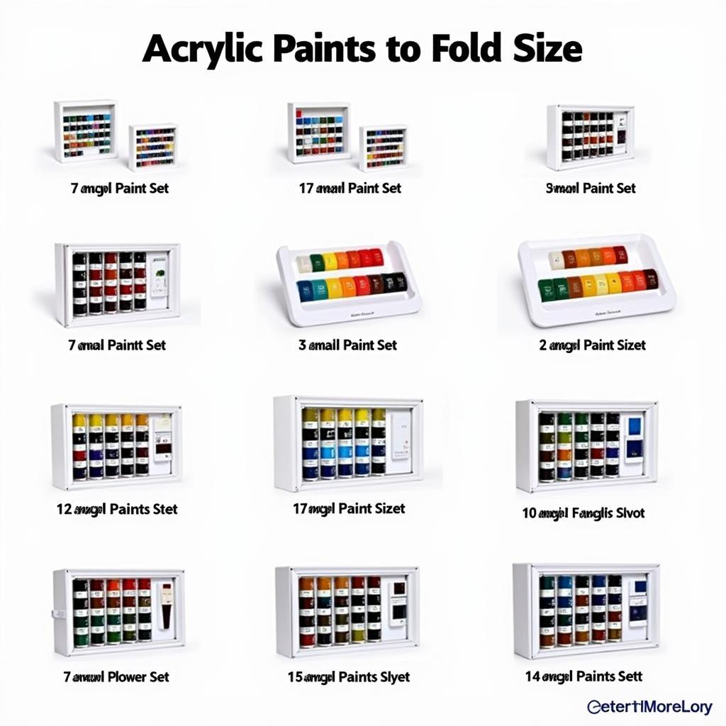 Acrylic Paint Set Size Variations