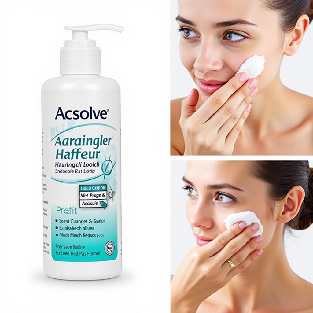 Acsolve Lotion Packaging and Application