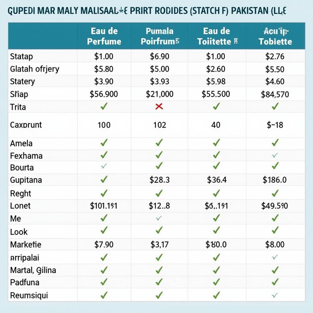 Active Man Perfume Price Comparison Table