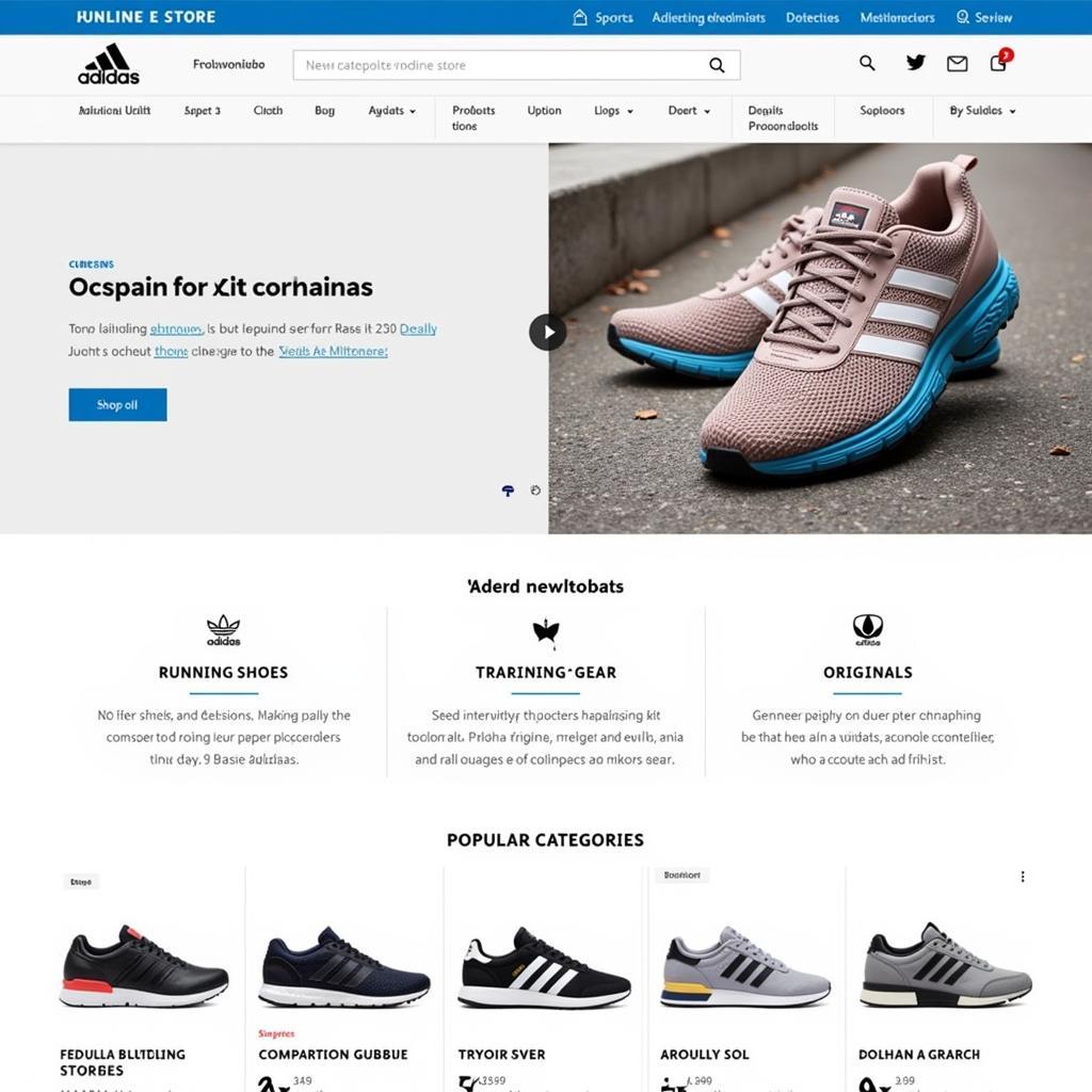 Adidas Online Store Pakistan Homepage