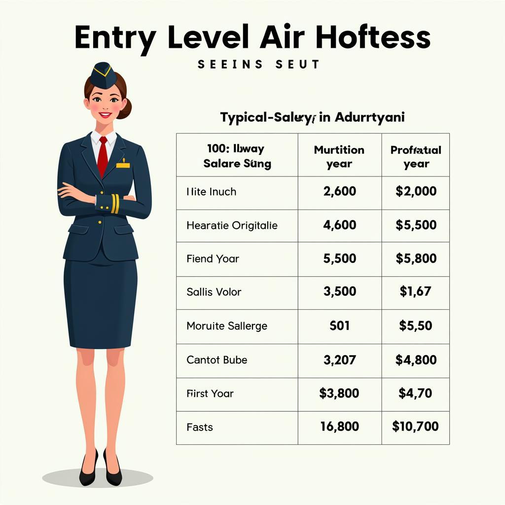 Entry-Level Air Hostess Salary in Pakistan