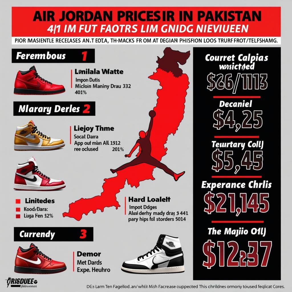 Air Jordan Price Influencers in Pakistan