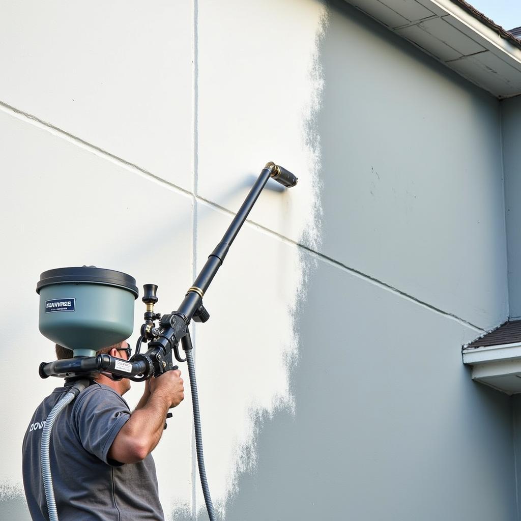 Airless Paint Sprayer in Action