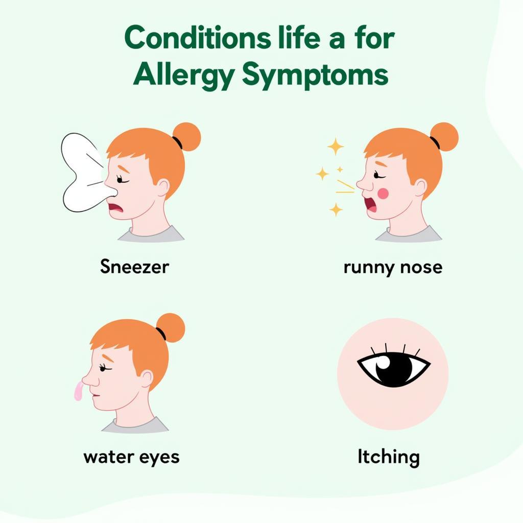 Common allergy symptoms