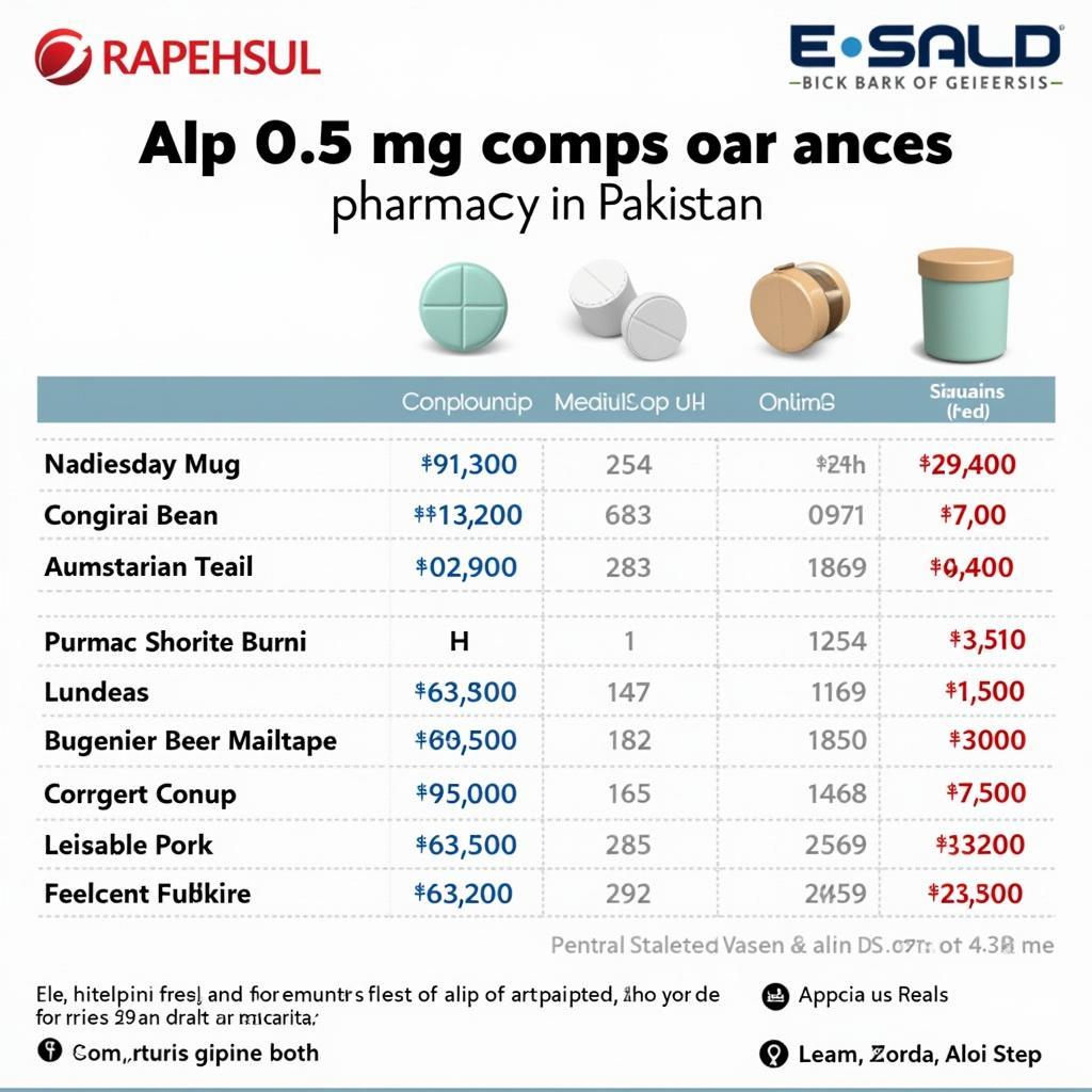 Alp 0.5 mg Price Comparison in Pakistan