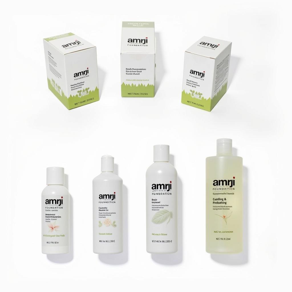 Amrij Foundation Product Lines - Different Types and Packaging