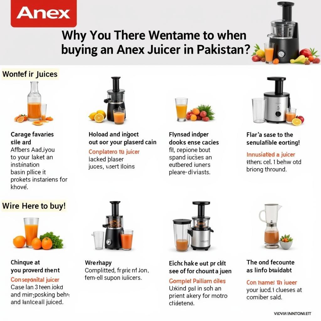 Anex Juicer Buying Guide in Pakistan