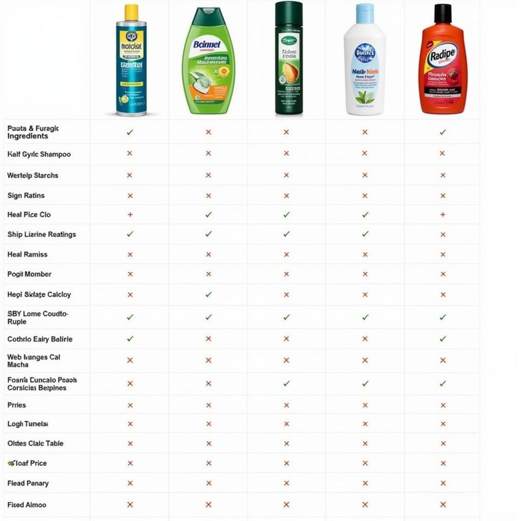 Anti-fungal shampoo comparison chart in Pakistan