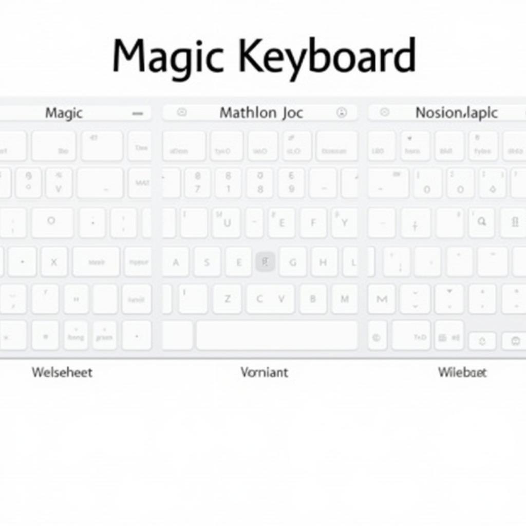 Different Apple Magic Keyboard Models