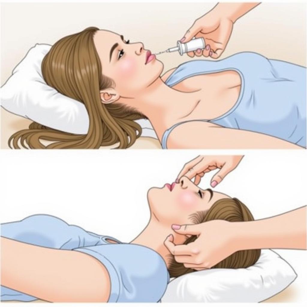 Correct method of applying ear cleaning drops