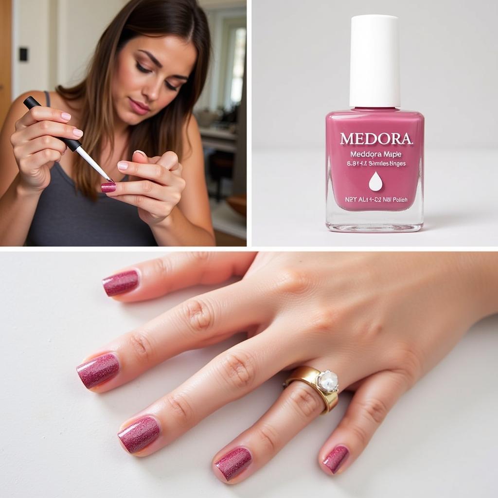 Woman Applying Medora Nail Polish